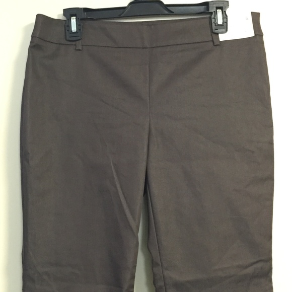 NWOT NY&C BROWN SLIM MID RISE STRETCH, SIZE 8 - Picture 2 of 7